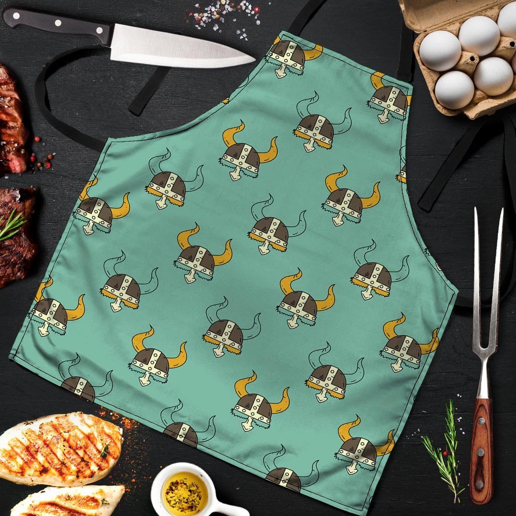 Viking Helmet Men's Apron-grizzshop