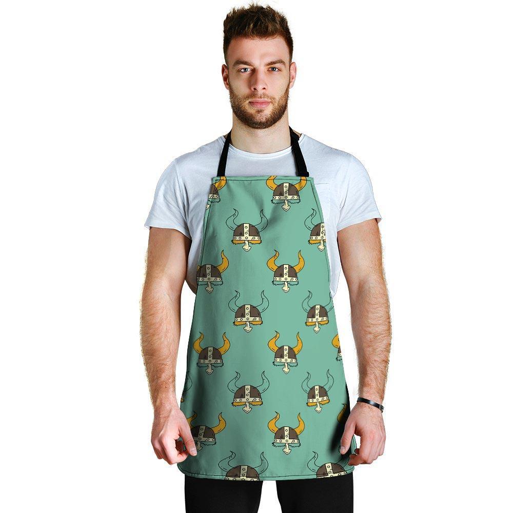 Viking Helmet Men's Apron-grizzshop