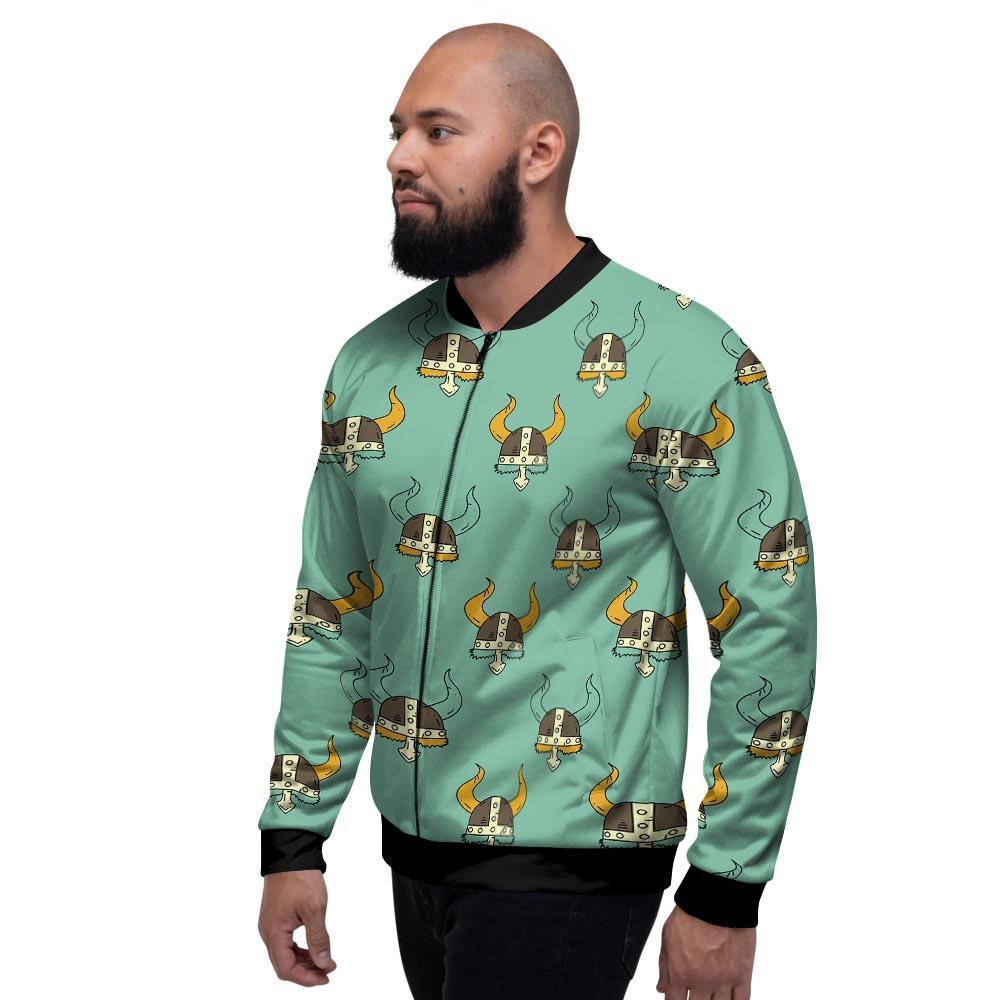 Viking Helmet Men's Bomber Jacket-grizzshop