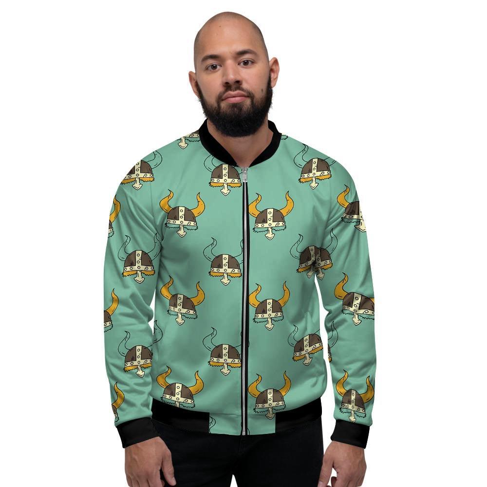 Viking Helmet Men's Bomber Jacket-grizzshop