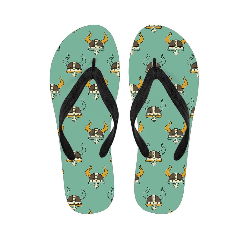 Viking Helmet Men's Flip Flops-grizzshop