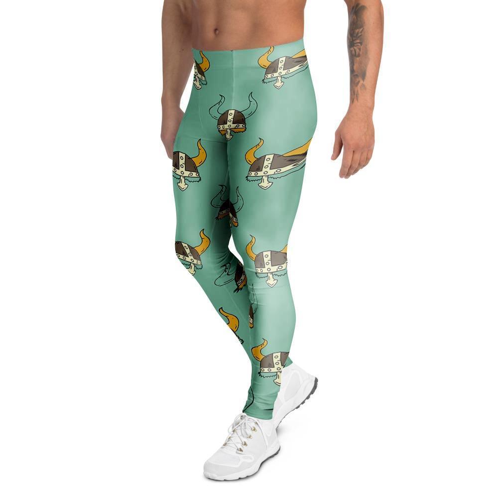 Viking Helmet Men's Leggings-grizzshop