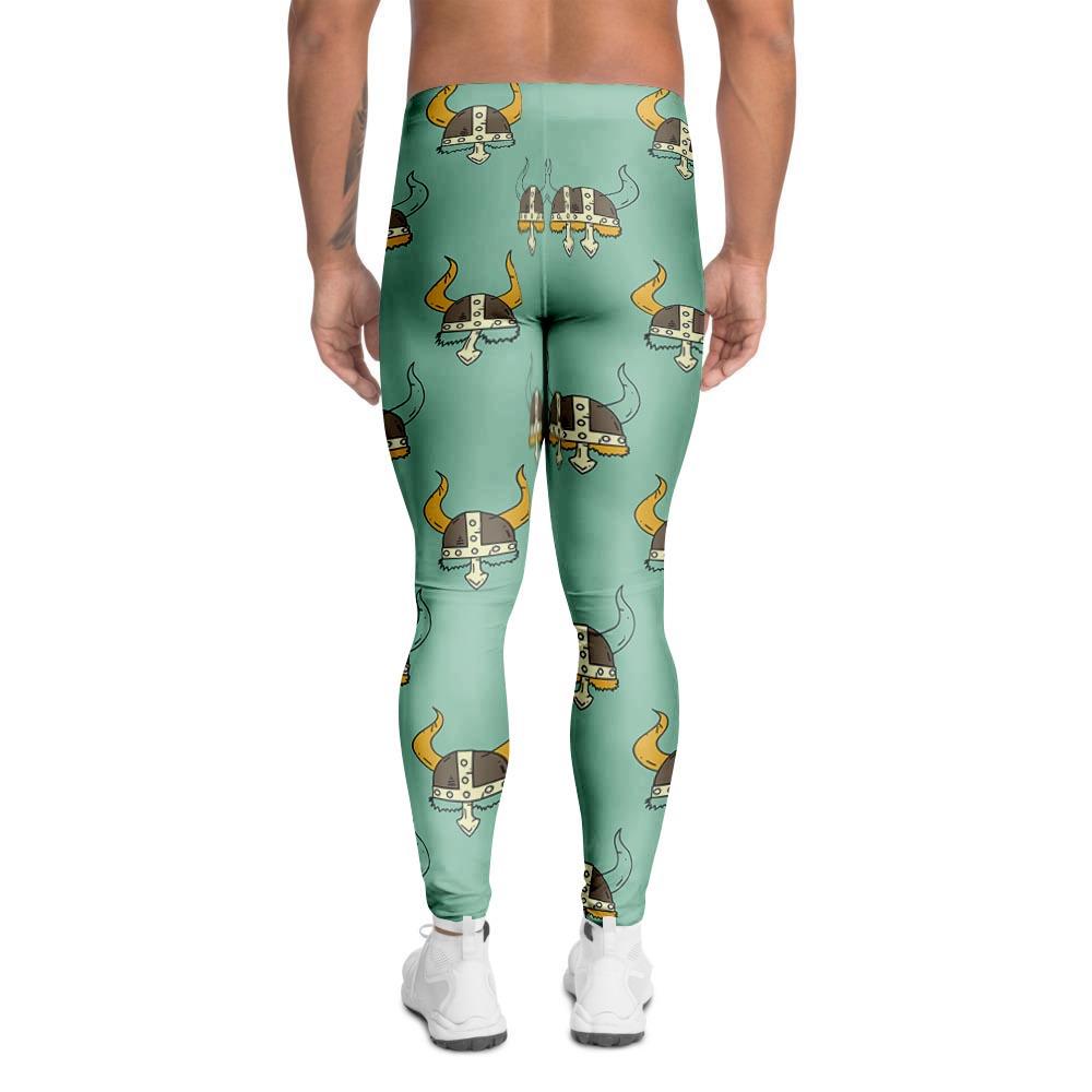 Viking Helmet Men's Leggings-grizzshop