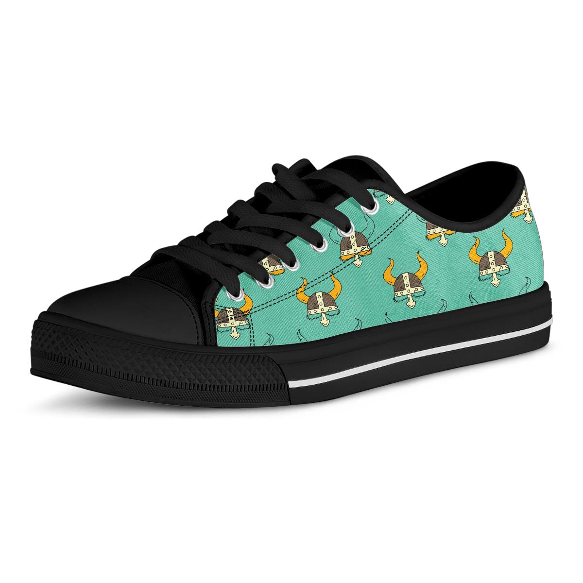 Viking Helmet Men's Low Top Shoes-grizzshop