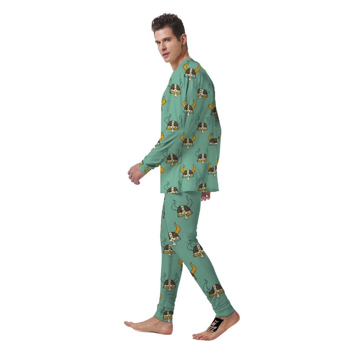 Viking Helmet Men's Pajamas-grizzshop