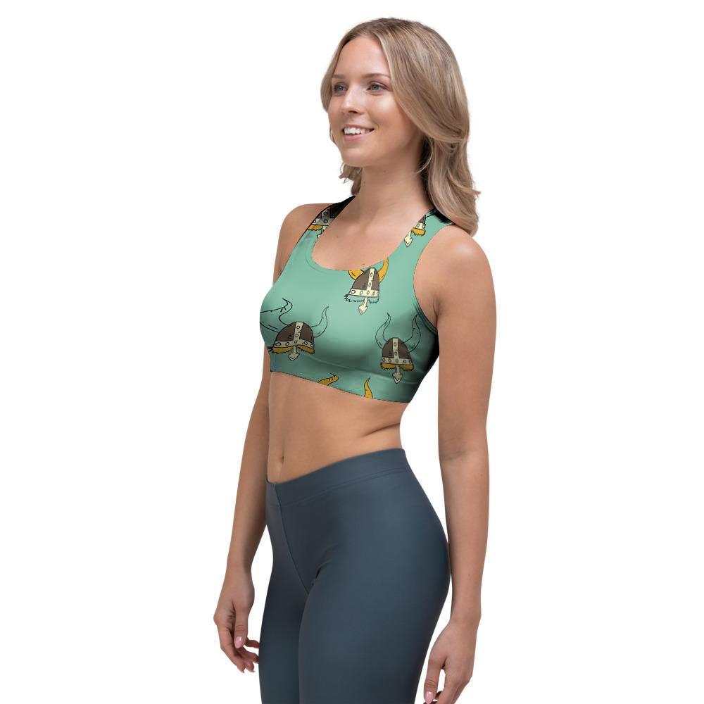 Viking Helmet Sports Bra-grizzshop