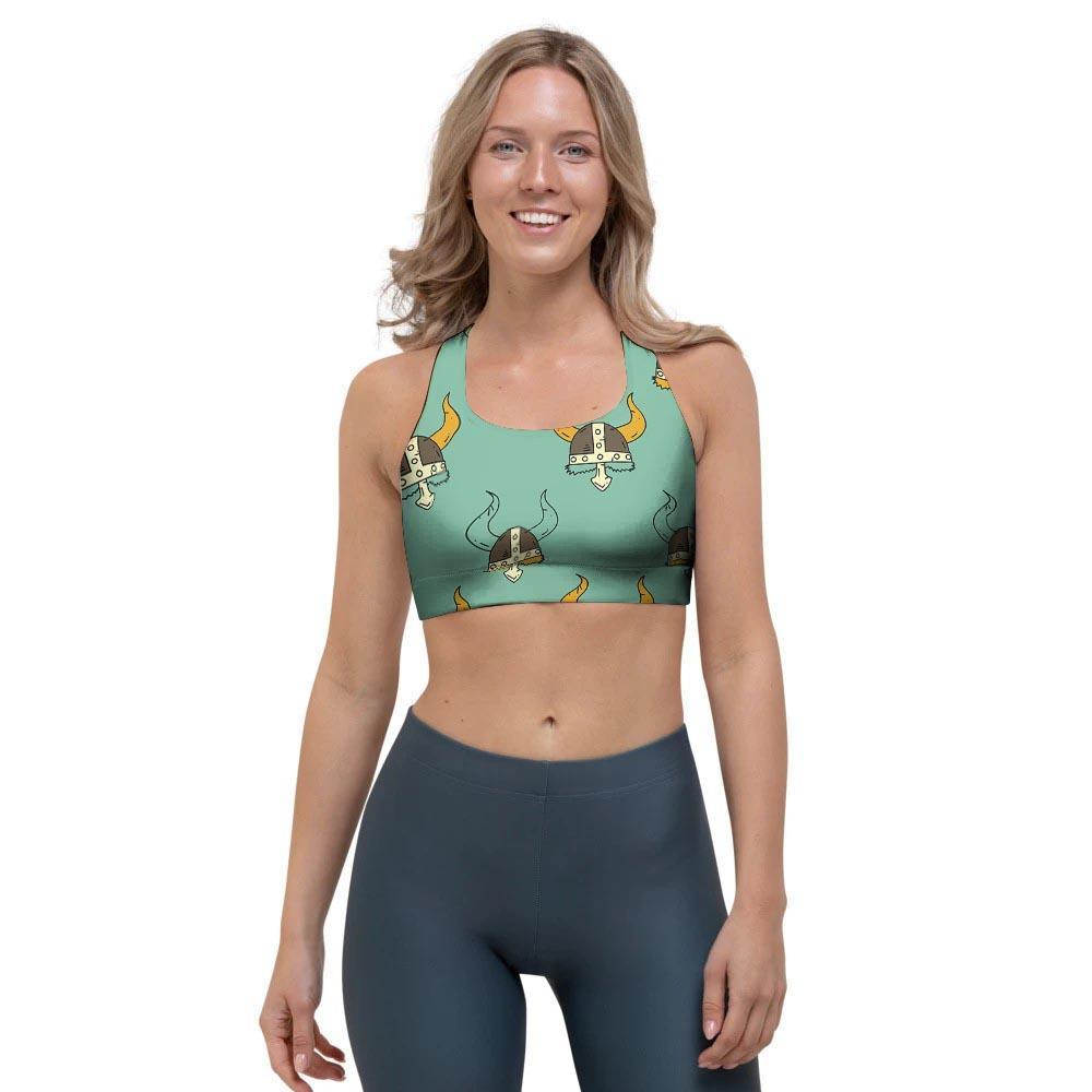 Viking Helmet Sports Bra-grizzshop