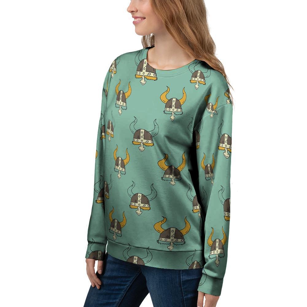 Viking Helmet Women's Sweatshirt-grizzshop