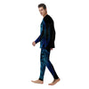 Viking Norse God Odin Blue Print Men's Pajamas-grizzshop