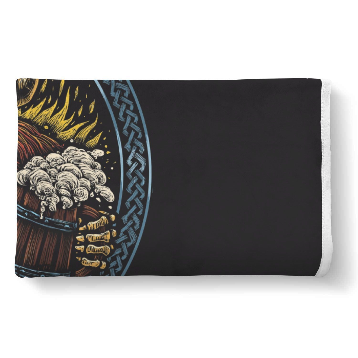 Viking Odin Beer Print Throw Blanket-grizzshop