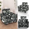 Viking Skull Armchair Cover-grizzshop