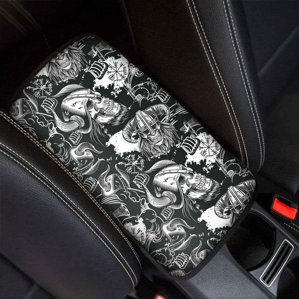 Viking Skull Car Console Cover-grizzshop