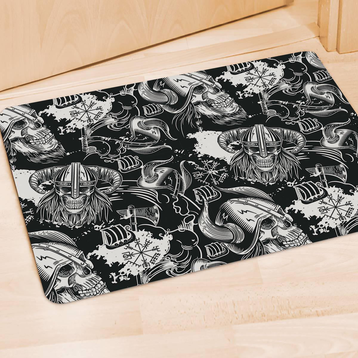 Viking Skull Door Mat-grizzshop