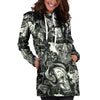 Viking Skull Hoodie Dress-grizzshop