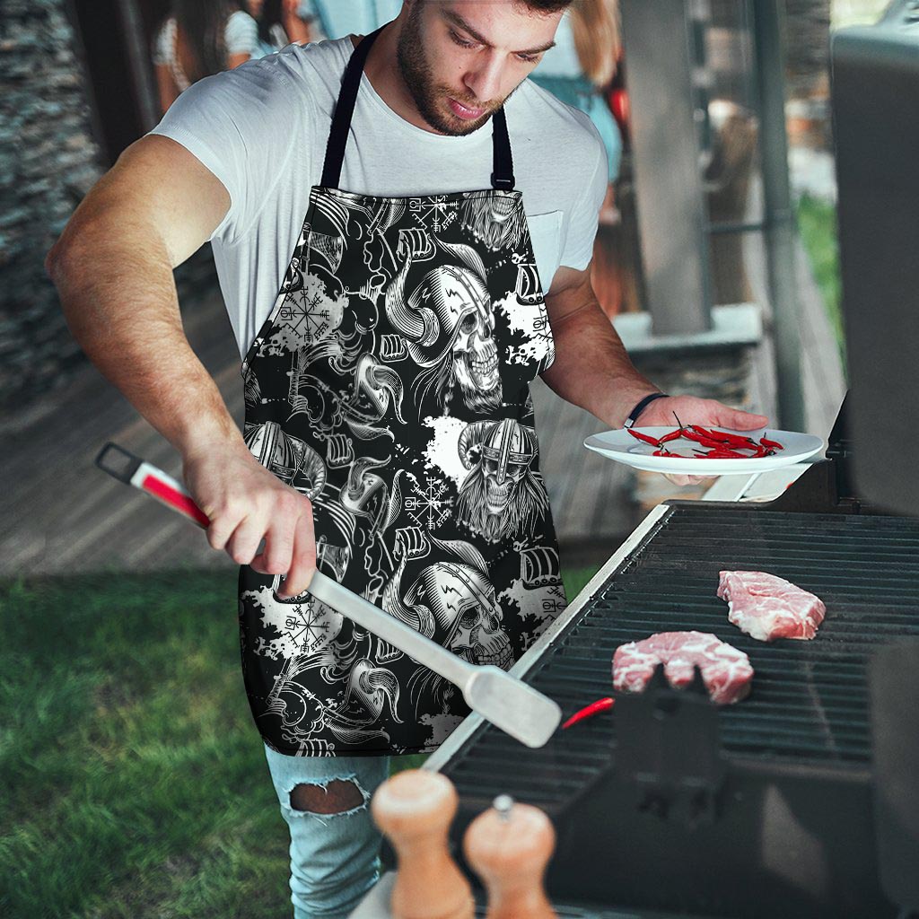 Viking Skull Men's Apron-grizzshop