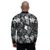 Viking Skull Men's Bomber Jacket-grizzshop