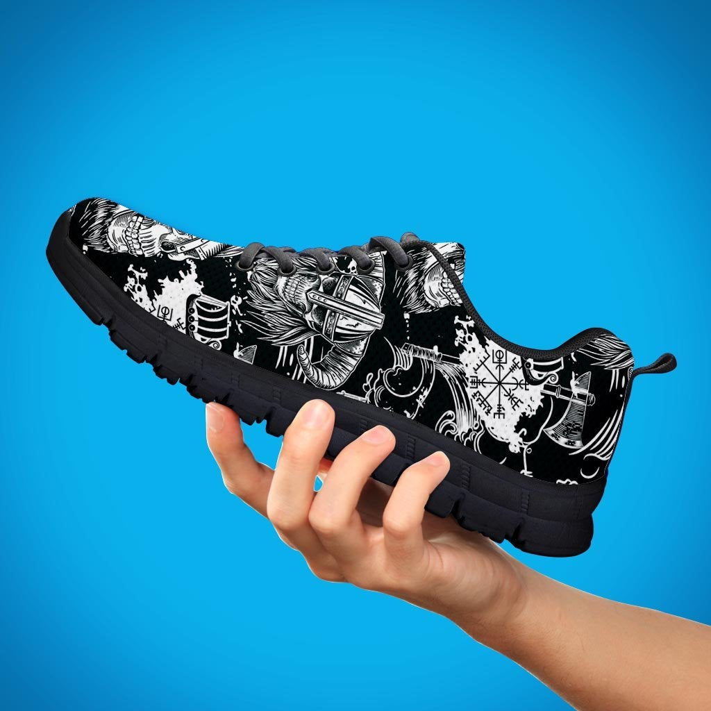 Viking Skull Men's Sneakers-grizzshop