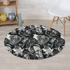 Viking Skull Round Rug-grizzshop