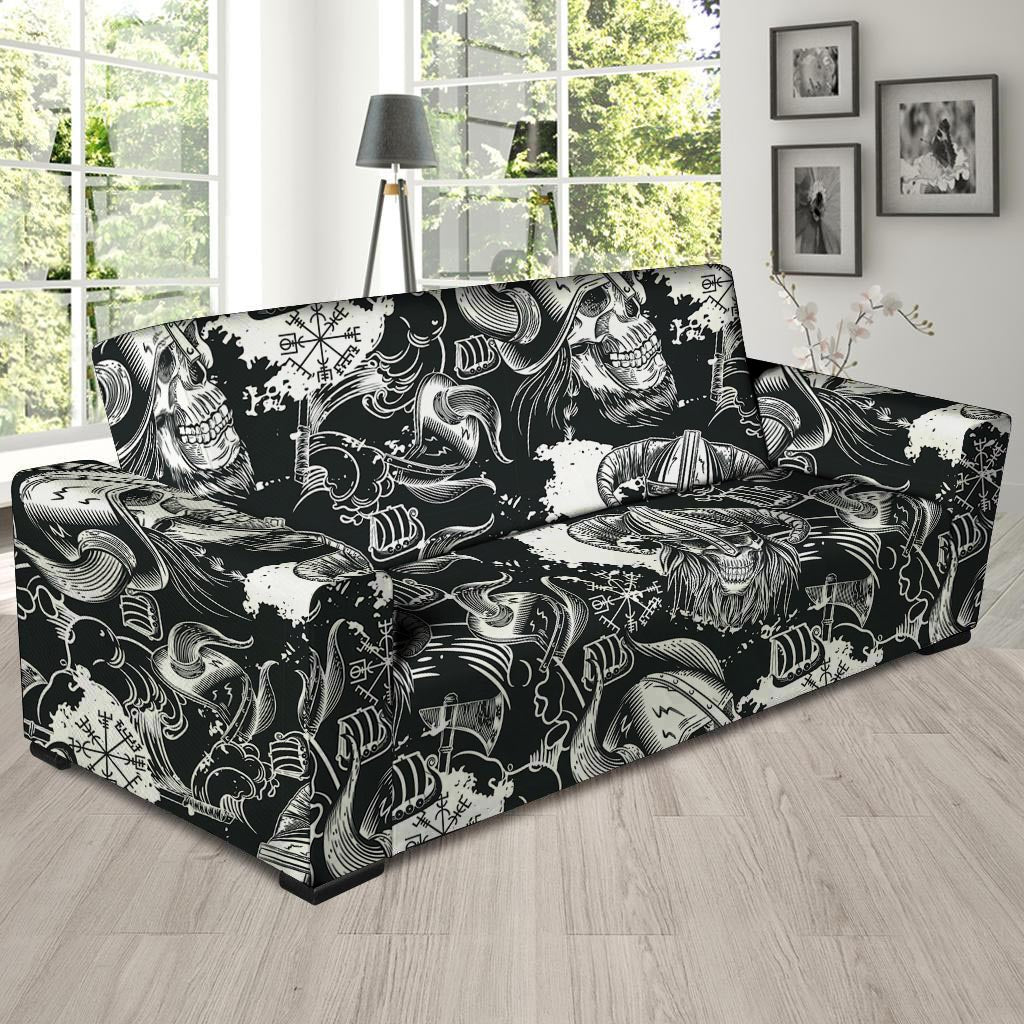 Viking Skull Sofa Cover-grizzshop