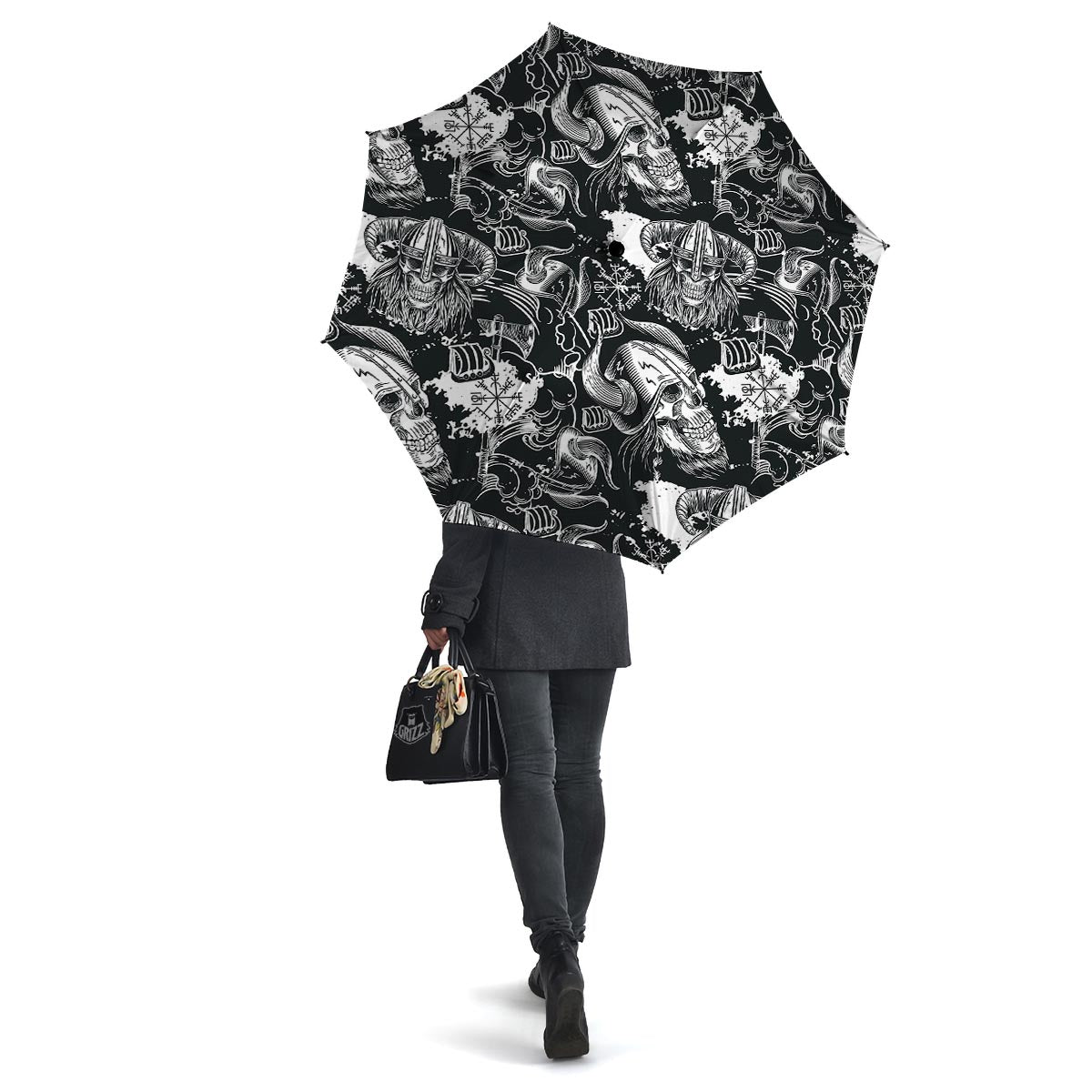 Viking Skull Umbrella-grizzshop