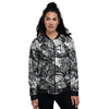 Viking Skull Women's Bomber Jacket-grizzshop