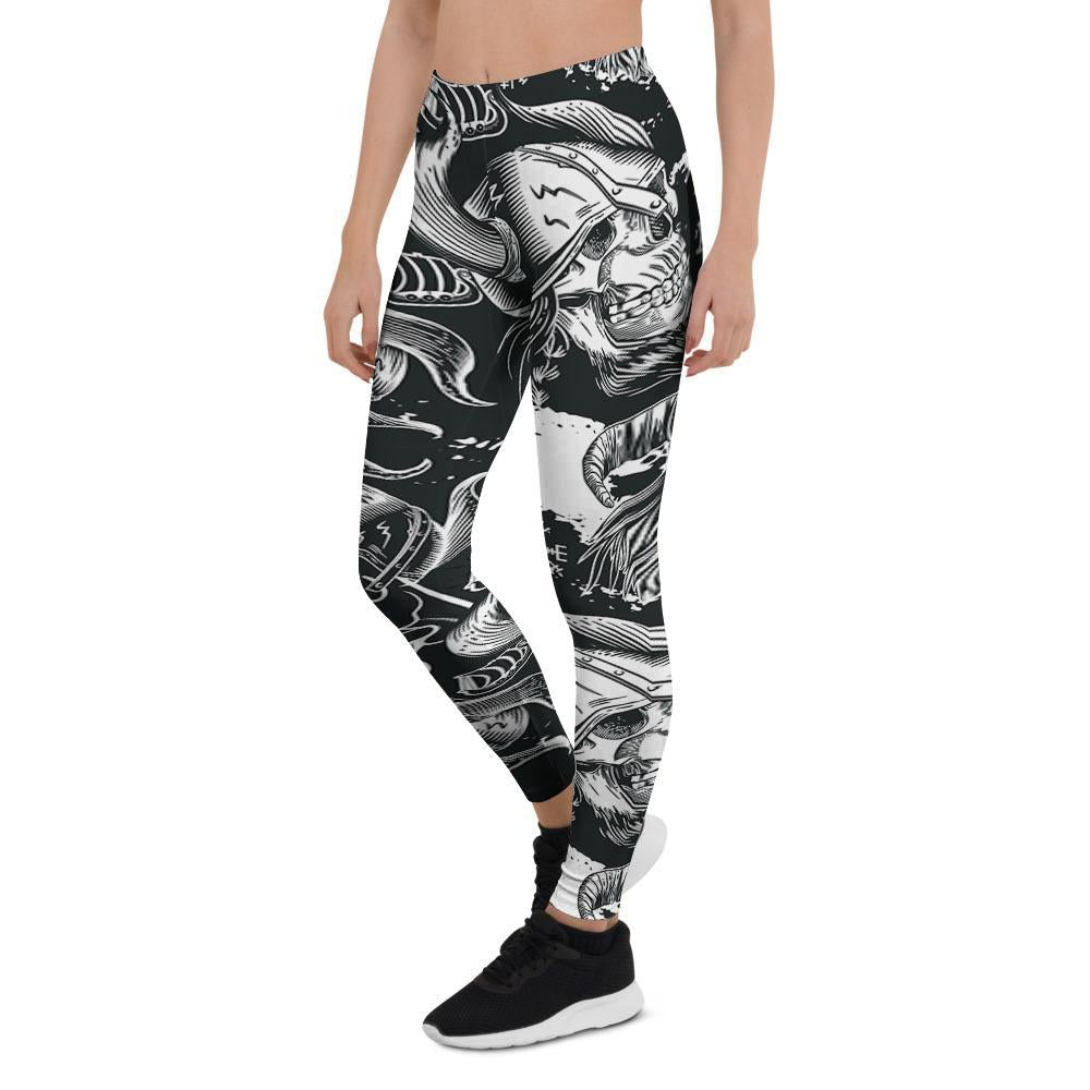 Viking Skull Women's Leggings-grizzshop