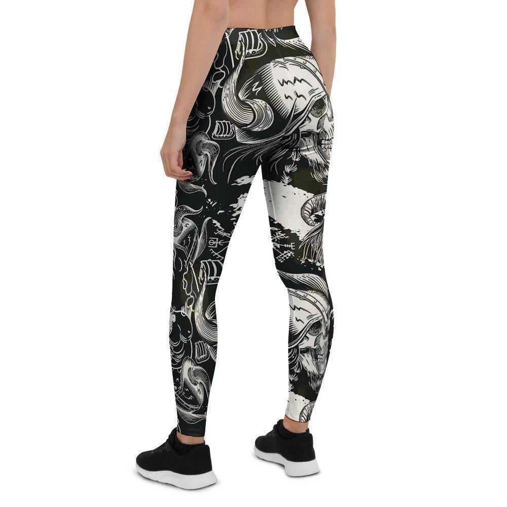 Viking Skull Women's Leggings-grizzshop