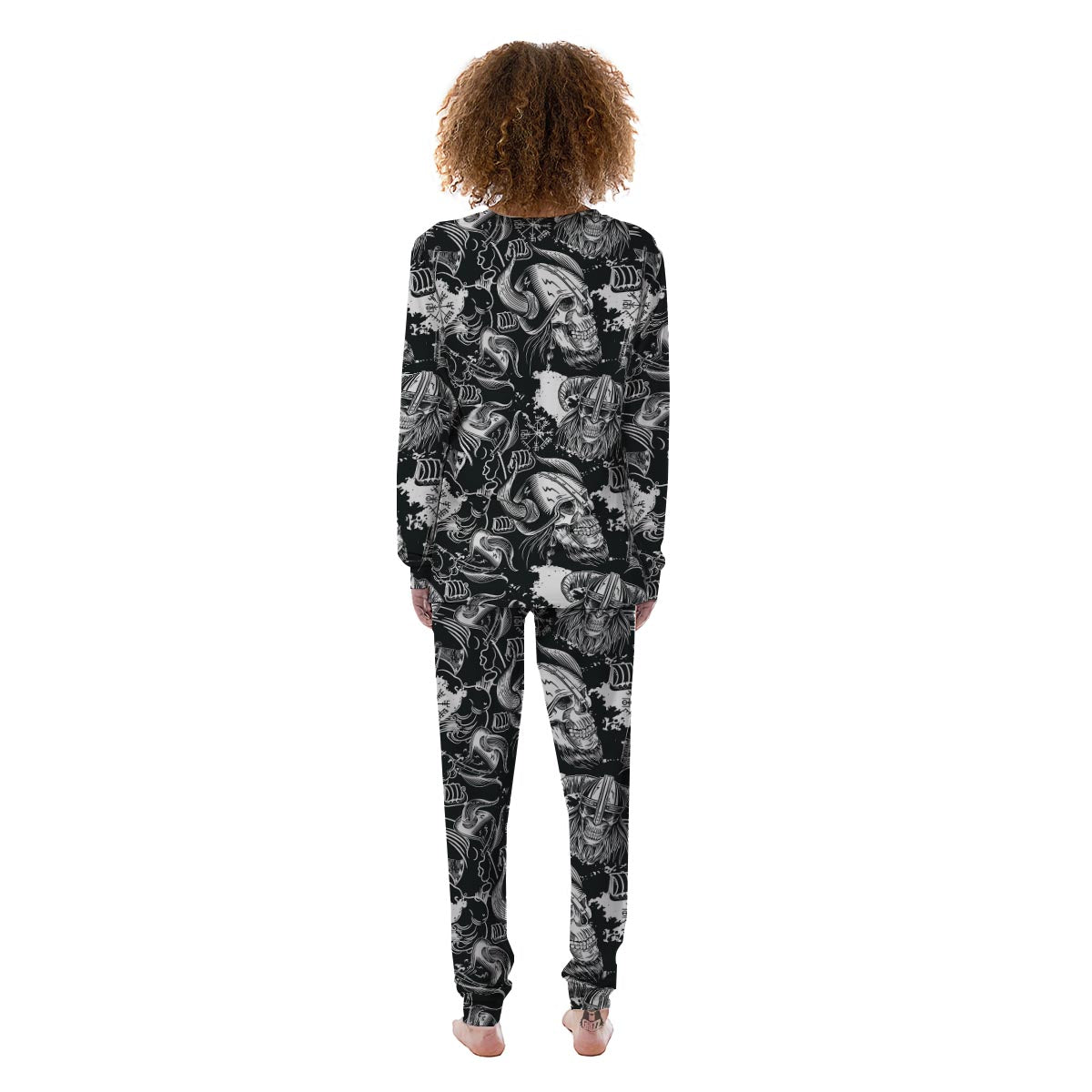 Viking Skull Women's Pajamas-grizzshop