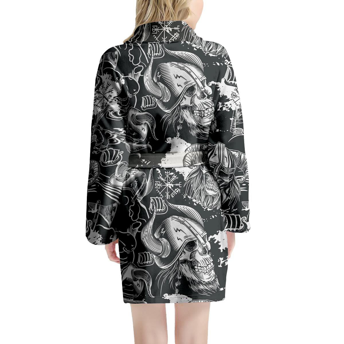 Viking Skull Women's Robe-grizzshop