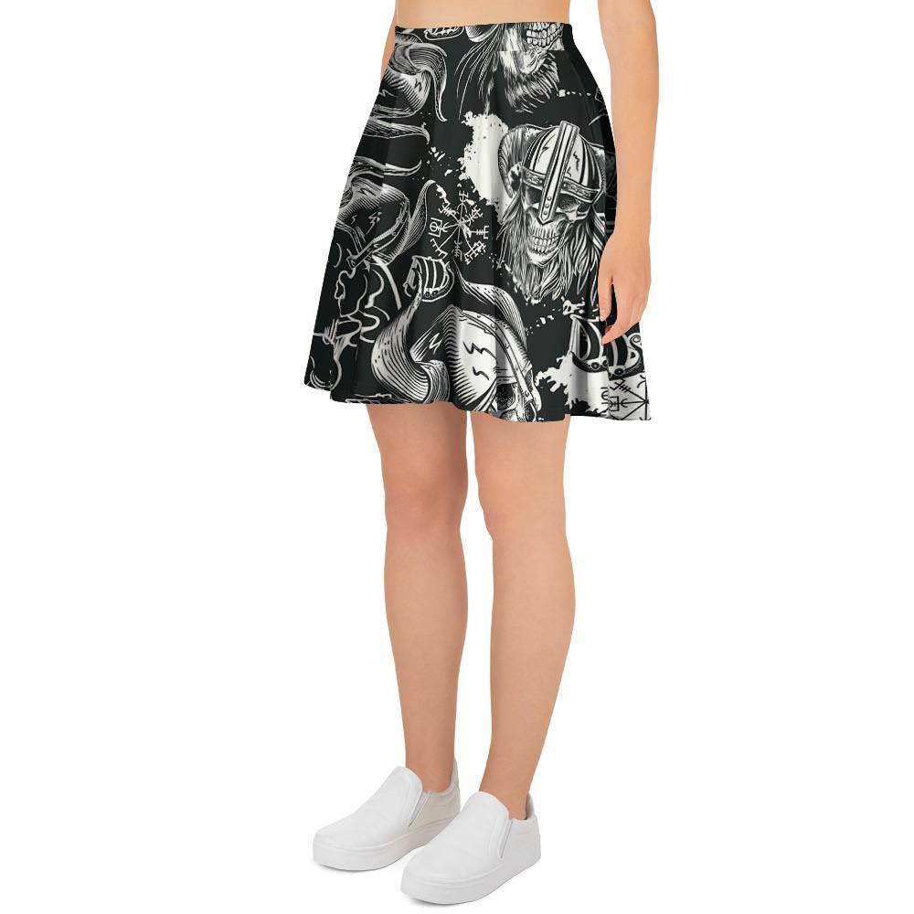 Viking Skull Women's Skirt-grizzshop