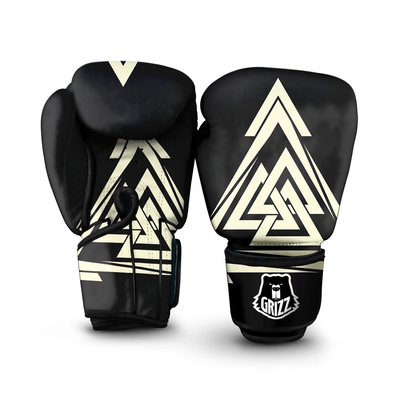 Viking Valknut Scandinavian Symbol Print Boxing Gloves-grizzshop