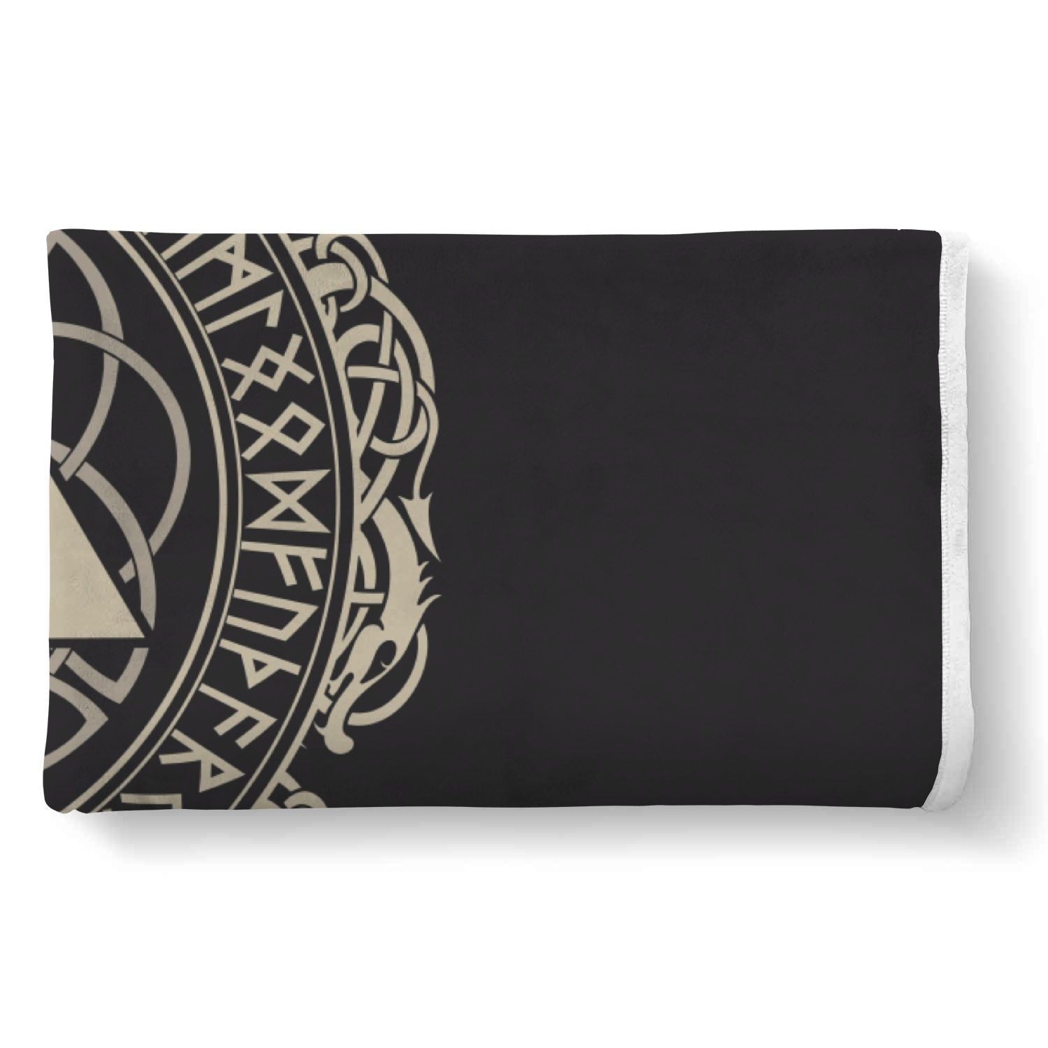 Viking Walknut Symbol Print Throw Blanket-grizzshop