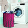 Vintage Black And Pink Tiny Polka Dot Laundry Basket-grizzshop