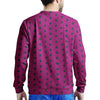 Vintage Black And Pink Tiny Polka Dot Men's Sweatshirt-grizzshop