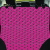Vintage Black And Pink Tiny Polka Dot Pet Car Seat Cover-grizzshop