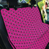 Vintage Black And Pink Tiny Polka Dot Pet Car Seat Cover-grizzshop