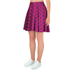 Vintage Black And Pink Tiny Polka Dot Women's Skirt-grizzshop