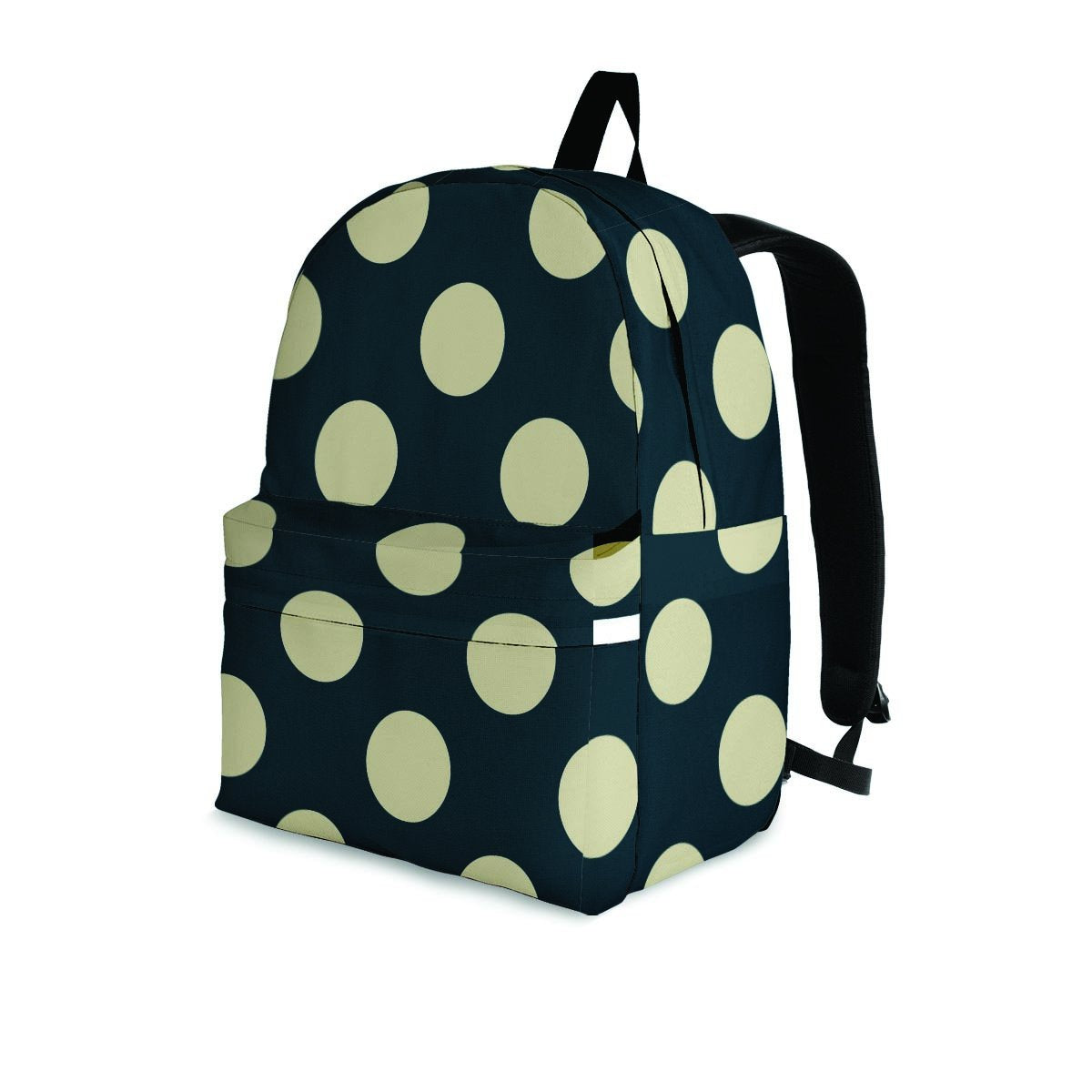 Vintage Black Polka Dot Backpack-grizzshop
