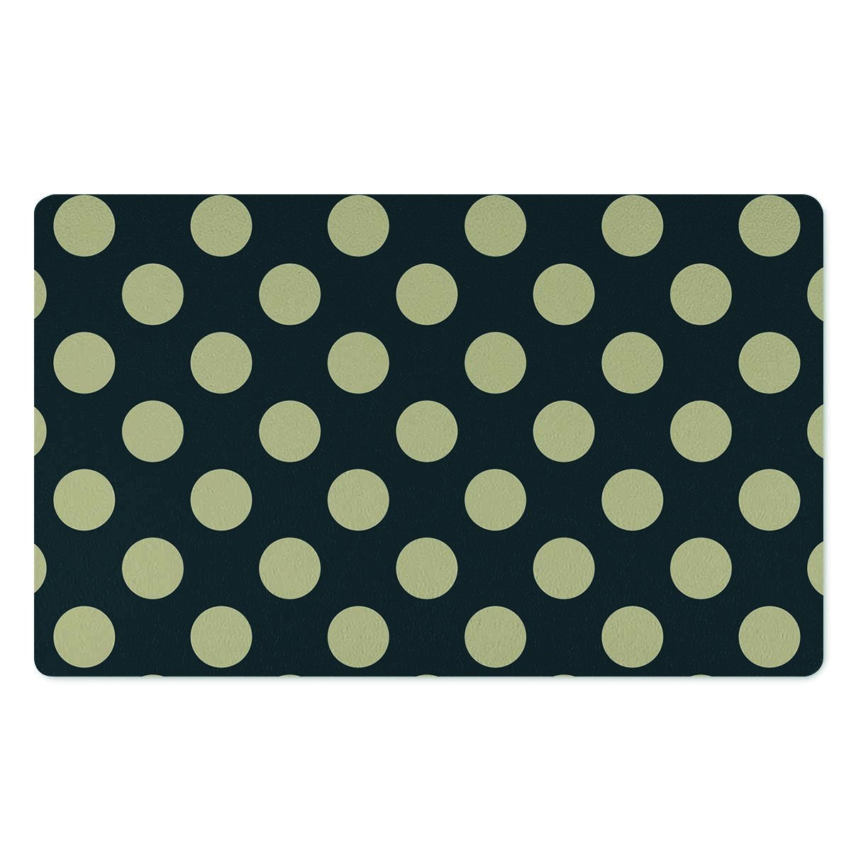 Vintage Black Polka Dot Door Mat-grizzshop