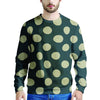 Vintage Black Polka Dot Men's Sweatshirt-grizzshop