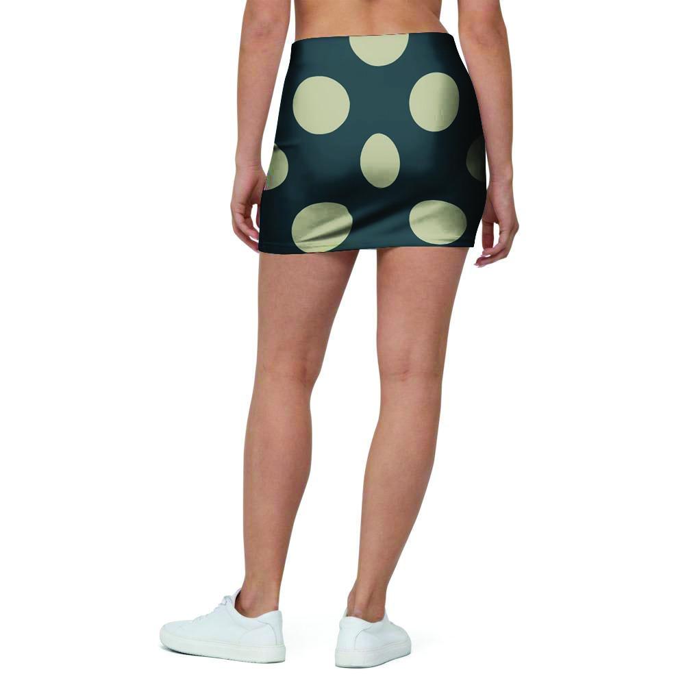 Vintage Black Polka Dot Mini Skirt-grizzshop