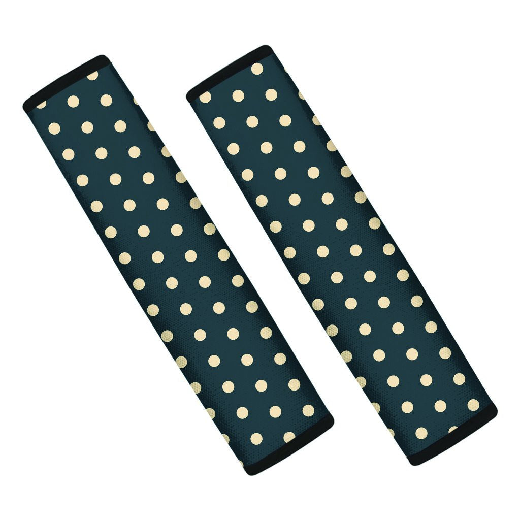 Vintage Black Tiny Polka Dot Seat Belt Cover-grizzshop