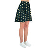 Vintage Black Tiny Polka Dot Women's Skirt-grizzshop