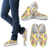 Vintage Drawing Pineapple Print Women Canvas Slip On Shoes-grizzshop