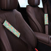 Vintage Pastel Floral Print Seat Belt Cover-grizzshop