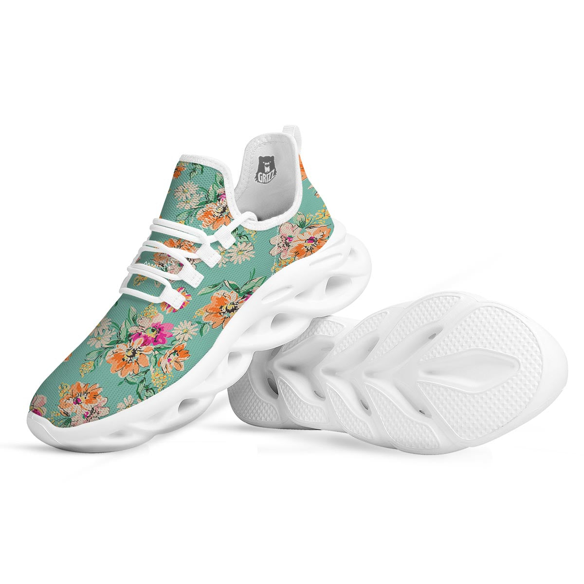 Floral print running shoes shop