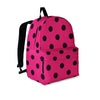 Vintage Pink And Black Polka Dot Backpack-grizzshop