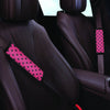 Vintage Pink And Black Polka Dot Seat Belt Cover-grizzshop