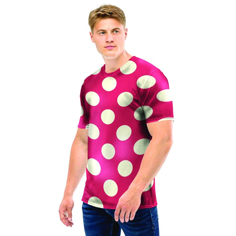 Vintage Red Polka Dot Men T Shirt-grizzshop