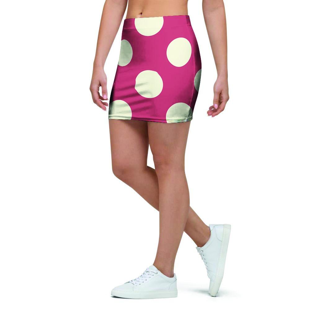 Vintage Red Polka Dot Mini Skirt-grizzshop